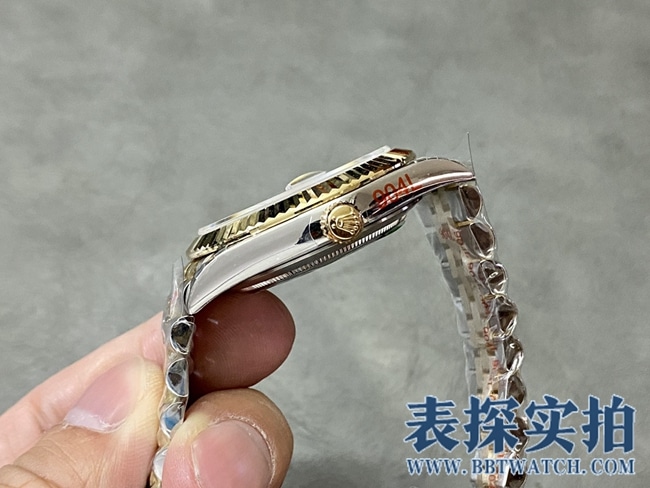 GMRolextop-tiersuper clonegreen dialDatejust41mm watch_How much does it cost_Pictures_How is the workmanship? Side view