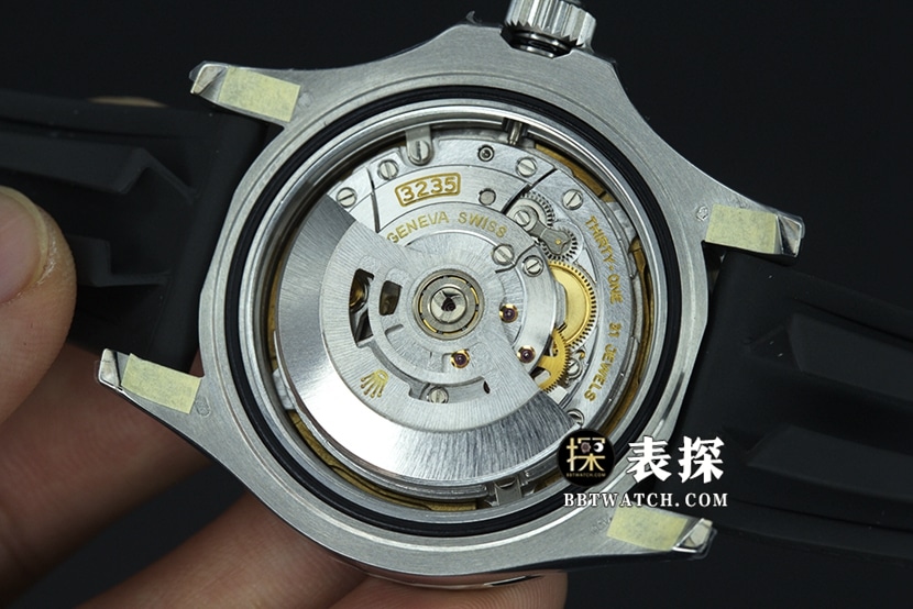 VS FactoryRolex Yacht-Master top-tier 1:1super watch black dial rubber model pictures and price caseback live photo