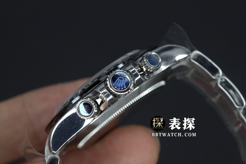 BT factory Rolex Daytona watch black dialsteel bracelet pictures and prices side live photo