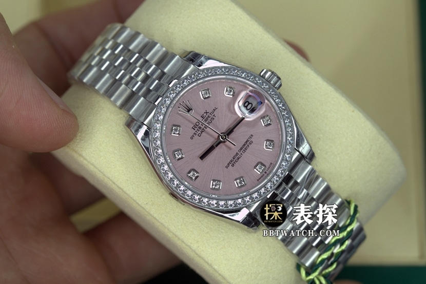GS factory RolexDatejust1:1super watch pink dial steel bracelet model pictures and prices front live photo