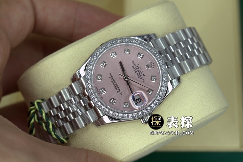 GS factory RolexDatejust1:1super watch pink dial steel bracelet model pictures and prices front live photo