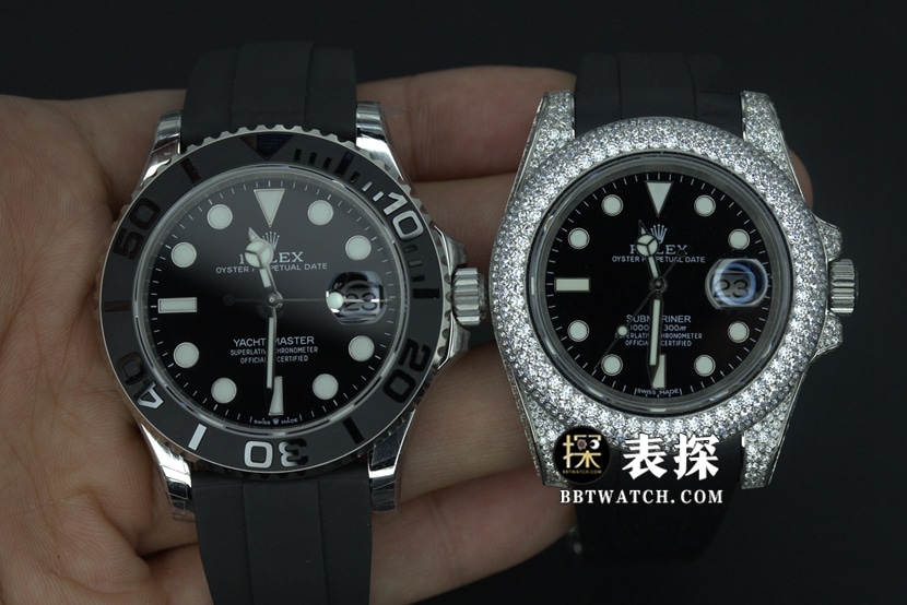 Rolex Submariner top-tier watch black dial Submariner rubber model pictures and prices front live photo