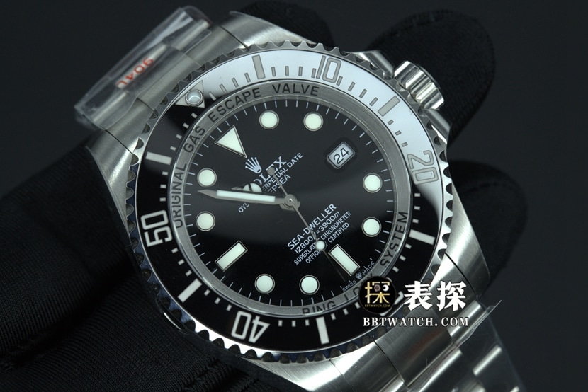 GM FactoryRolex Sea-Dweller top-tier watch black dial Ghost King steel bracelet model pictures and prices front live photo