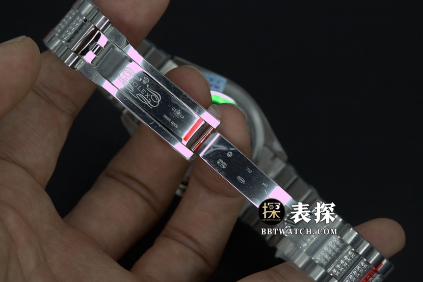 BP Factory Rolex Day-Date Super A Watch Full Diamond Dial Steel Band Model Pictures and Price List Buckle Real Shot Pictures