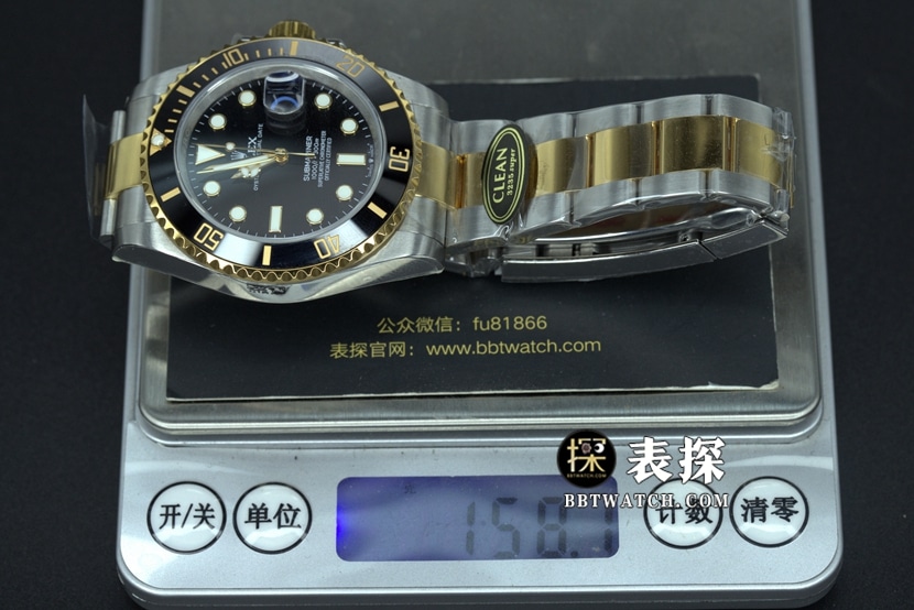 Factory C Rolex Submariner watch men's gold Submariner steel bracelet model pictures and price weight live photos