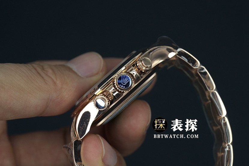 BT factory Rolex Daytona watch men's rose goldsteel bracelet pictures and prices side live photo