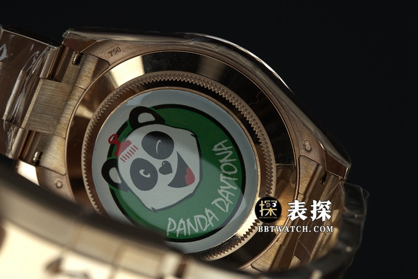 BT factory Rolex Daytona watch men's rose goldsteel bracelet pictures and prices caseback live photo