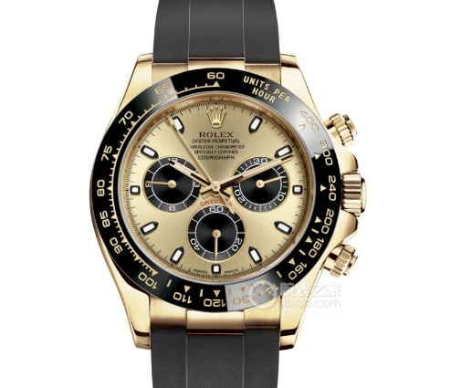 C factory Ditoner Rolex watch chronograph champagne color panda disk rubber model M116518ln-0048