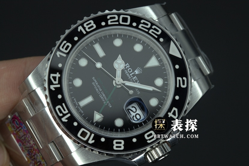 Factory C RolexGMT-Mastersuper watch Batman c circle steel bracelet model pictures and prices front live photo