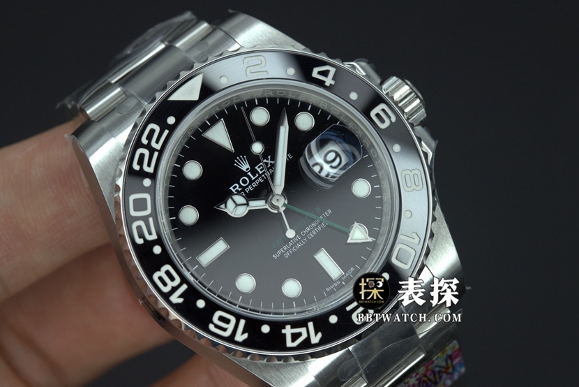 Factory C RolexGMT-Mastersuper watch Batman c circle steel bracelet model pictures and prices front live photo