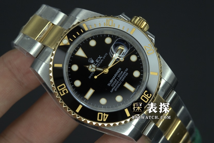 VS FactoryRolexSubmarinersuper watch men's gold Black Submarinersteel bracelet picture and price front live photo