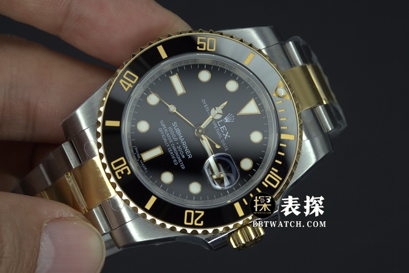 VS FactoryRolexSubmarinersuper watch men's gold Black Submarinersteel bracelet picture and price front live photo