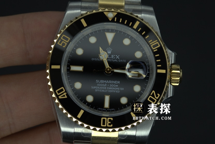 VS FactoryRolexSubmarinersuper watch men's gold Black Submarinersteel bracelet picture and price front live photo