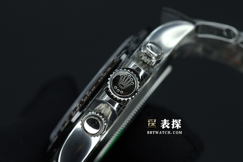 C factory DaytonaRolex1:1replica watch lume white panda plate steel bracelet model m116500ln-0001side live photo