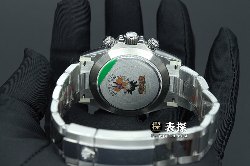 C factory DaytonaRolex1:1replica watch lume white panda disc steel bracelet model m116500ln-0001caseback live photo