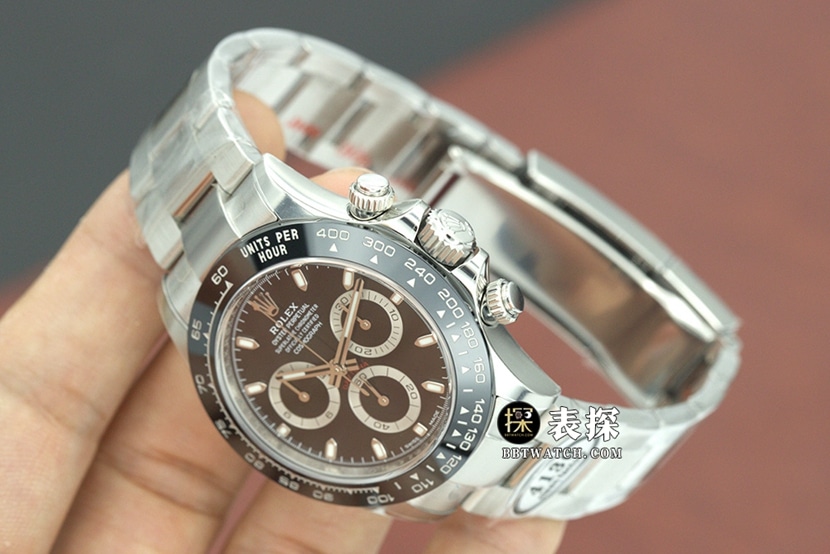 C factory Rolex men's Daytona watch spade steel bracelet model m126500ln-0002side live photo