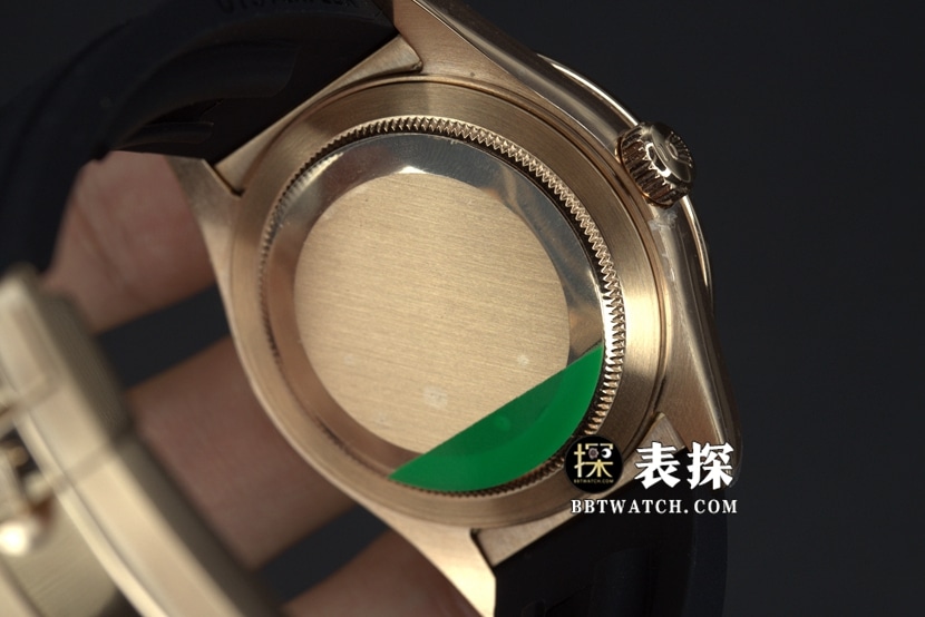 Rolex Skywalker top-tier 1:1super watch men's black dial rubber model pictures and prices caseback live photo