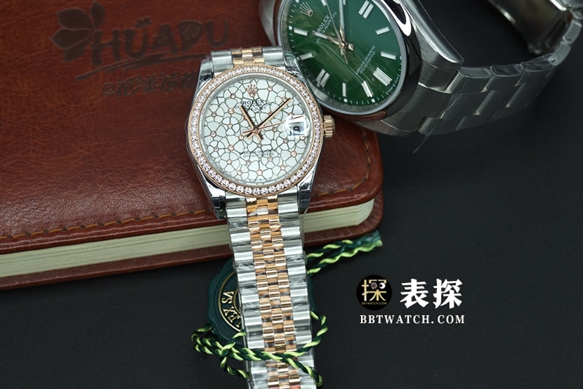 GS factory Rolex women's Datejust1:1super watch ladies' Gypsophila steel bracelet model picture and price front live photo