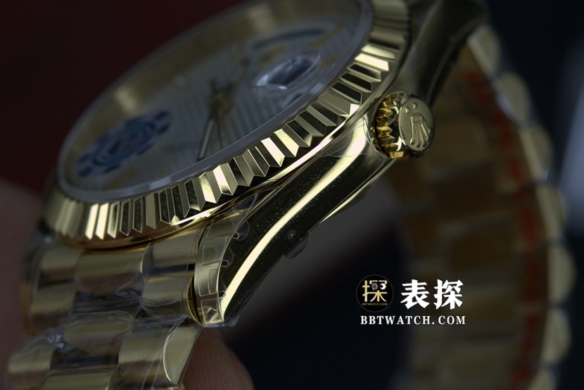 EW FactoryRolexDay-Date type 2282381:1super watch men's diagonal plaid plate steel bracelet model pictures and prices side live photo