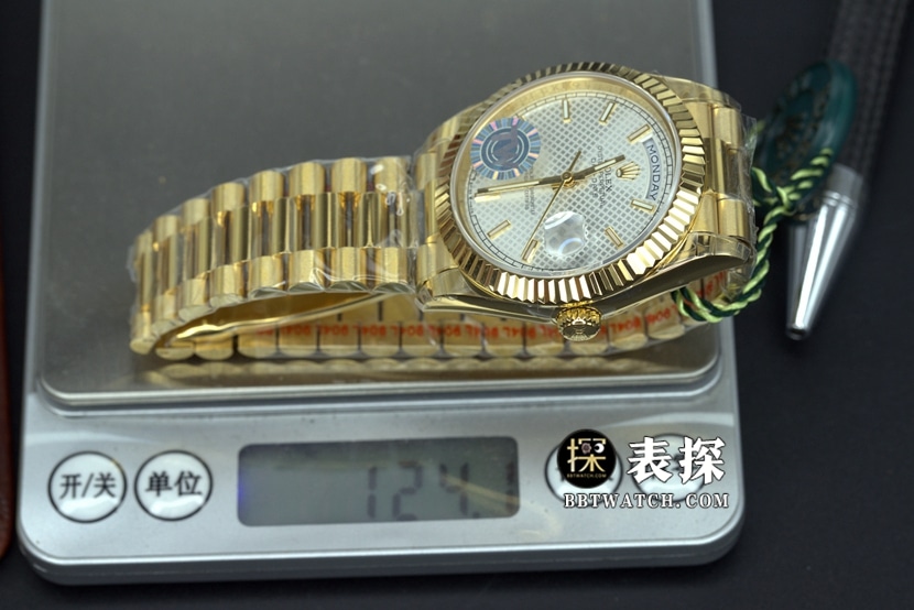 EW FactoryRolexDay-Date type 2282381:1super watch men's diagonal plaid plate steel bracelet model pictures and price weight live photos