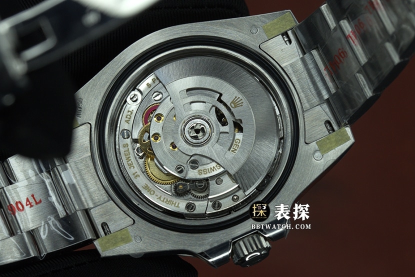C+ factory RolexGMT-Mastersuper watch men's Pepsi bezelsteel bracelet model pictures and prices caseback live photo