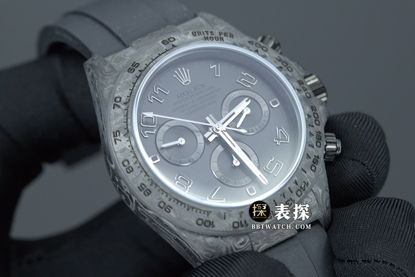 JH Factory Rolex Universe chronograph Daytonatop-tier watch men's carbon fiber customized version rubber model pictures and prices front live photo