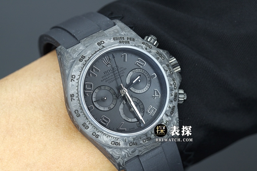 JH Factory Rolex Universe chronograph Daytonatop-tier 1:1super watch men's carbon fiber customized version rubber model pictures and prices wearing live photos