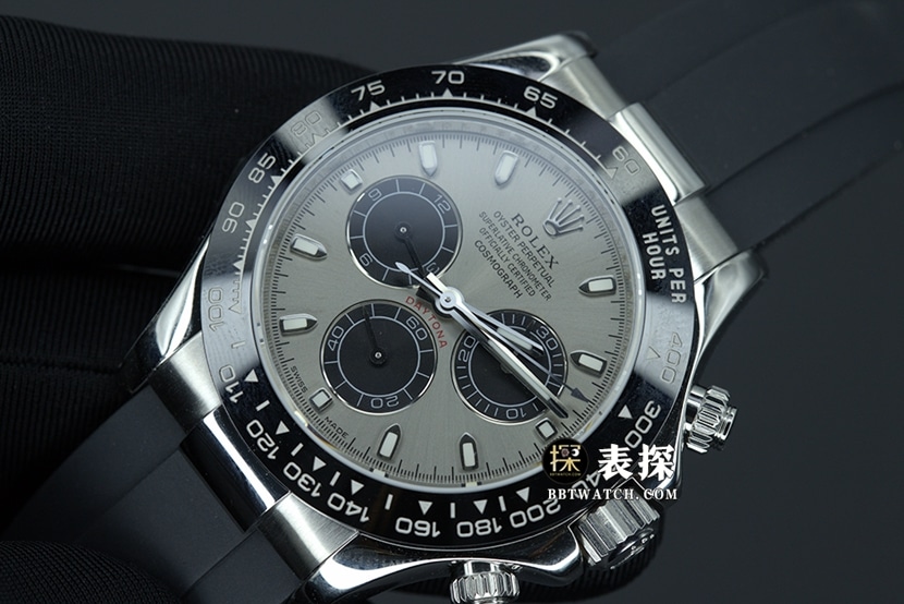 N FactoryRolexDaytonatop-tier 1:1super watch men's gray plate rubber model pictures and prices front live photo