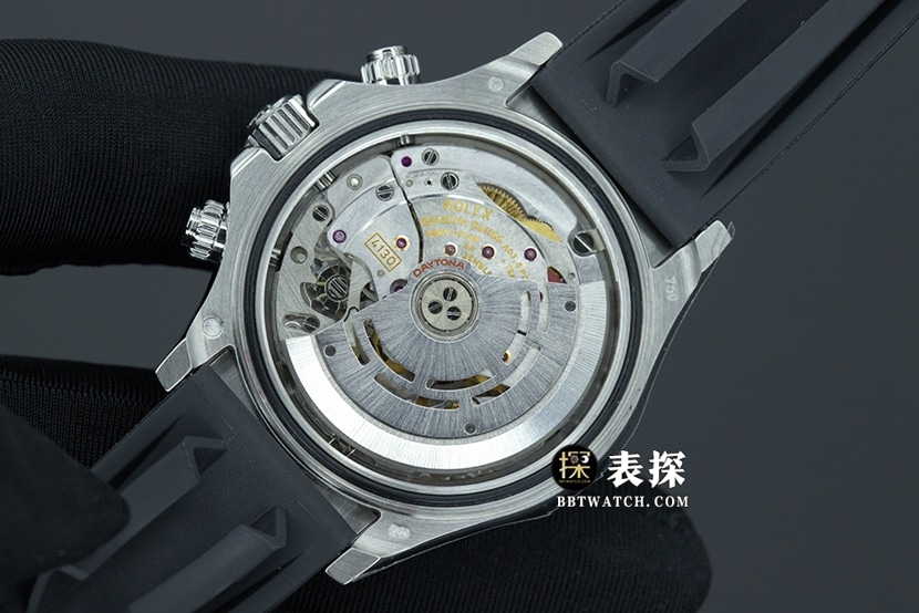 N FactoryRolexDaytonatop-tier 1:1super watch men's gray plate rubber model picture and price caseback live photo