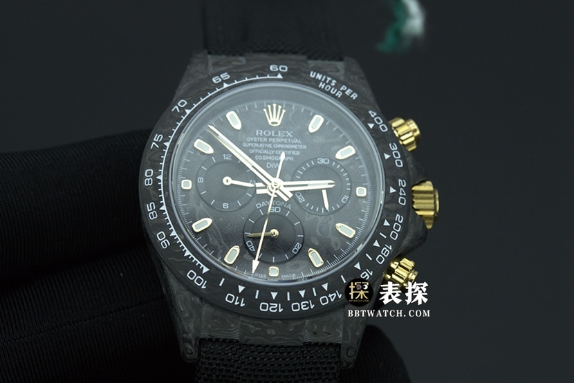 JH factory Rolex universe chronograph Daytona1:1top-tier watch men's carbon fiber customized version rubber model pictures and prices front live photo