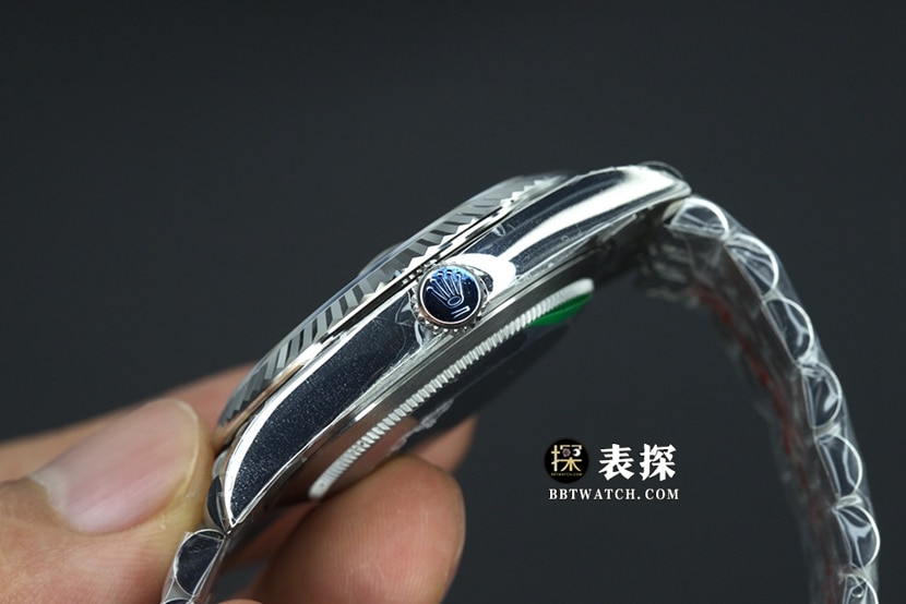 JVS FactoryRolex log watch men's black dialsteel bracelet pictures and prices side live photo