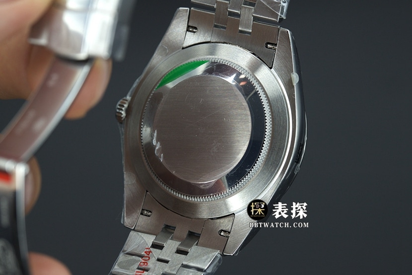 JVS FactoryRolex log watch men's black dialsteel bracelet pictures and prices caseback live photo