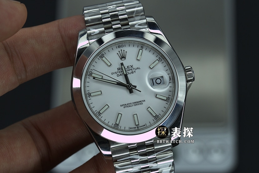 EW Factory Rolex Datejust 126334 Top Watch Men's White Dial Steel Band Pictures and Price Front Real Shot