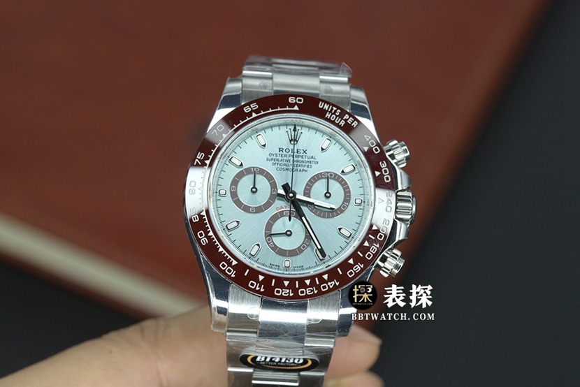 BT factory Rolex Daytona watch men's ice blue steel bracelet picture and price front live photo
