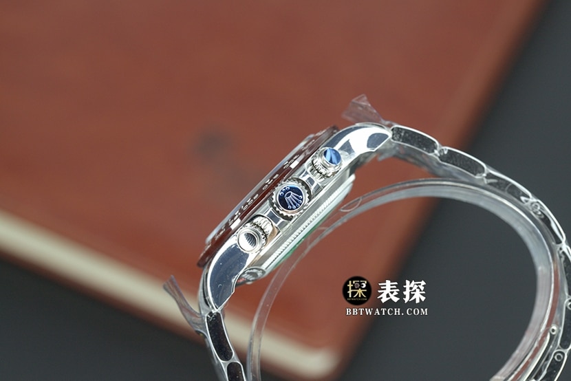 BT factory Rolex Daytona watch men's ice blue steel bracelet picture and price side live photo