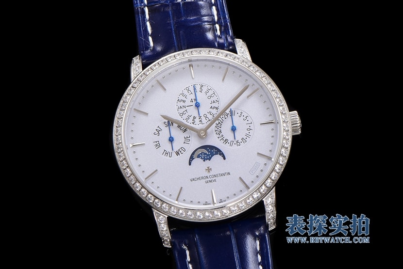 How much does a large manufacturer's high-quality Vacheron Constantin heritage series white steel perpetual calendar men's mechanical watch cost?