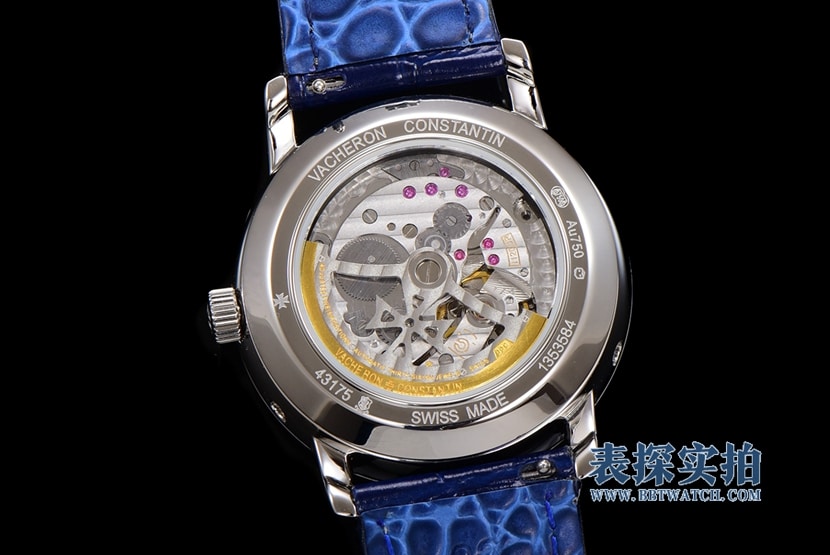 Manufacturer high-quality Vacheron Constantin heritage series white steel perpetual calendar men's mechanical watch movement