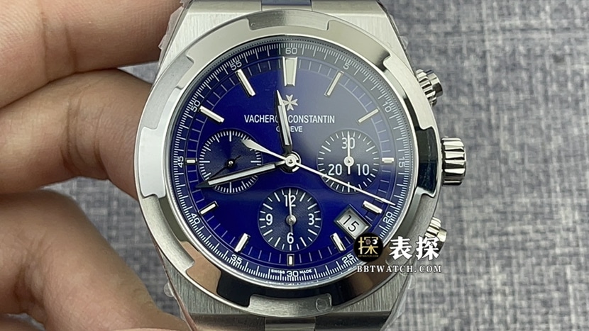 8F factory Vacheron Constantin top-tier watch men's blue dialsteel bracelet model pictures and prices front live photo