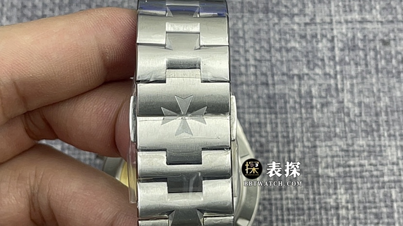 8F factory Vacheron Constantin top-tier watch men's blue dialsteel bracelet pictures and prices braceletlive photos