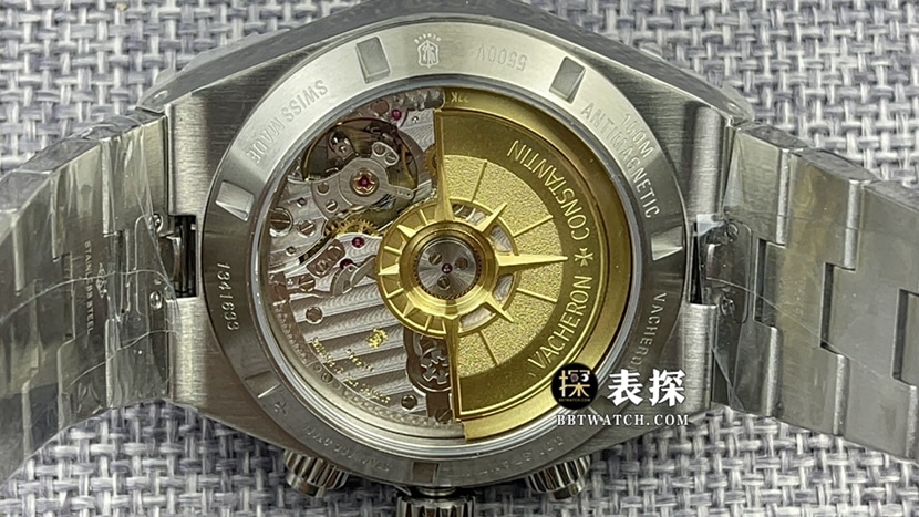 8F factory Vacheron Constantin top-tier watch men's blue dialsteel bracelet picture and price caseback live photo