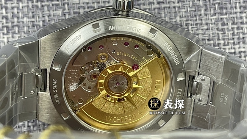 ZF FactoryVacheron Constantin 4500Vsuper watch men's blue dialsteel bracelet picture and price caseback live photo