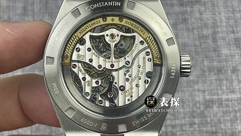 BBR factory Vacheron Constantin top-tier watch men's blue dialtourbillonleather strap caseback live photo