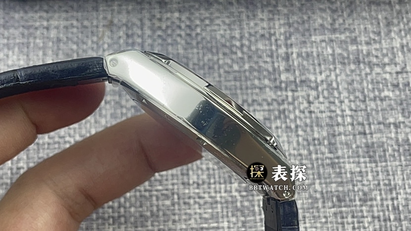 BBR factory Vacheron Constantin top-tier watch men's blue dialtourbillonleather strap model side live photo