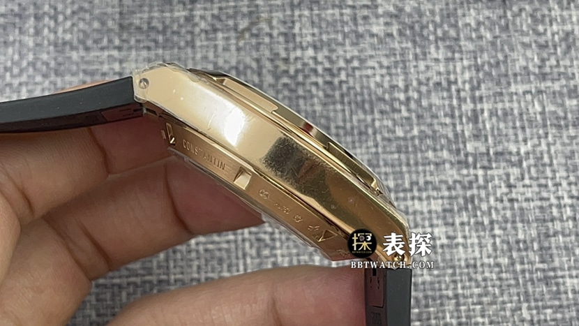 8F factory Vacheron Constantin vertical and horizontal top imitation watches men's silver and white disk strap models pictures and price side real picture
