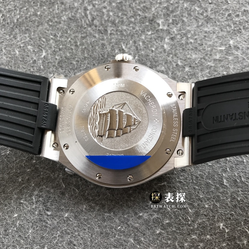 MKS FactoryVacheron Constantin watch men's black dial rubber model pictures and prices caseback live photo