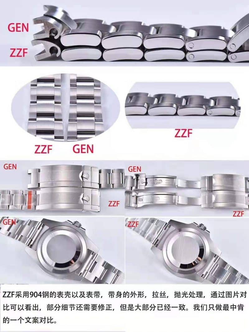 ZZF Factory Rolex Submariner Series 114060-97200 No Date Black Submariner True/Fake Review Buckle Photo