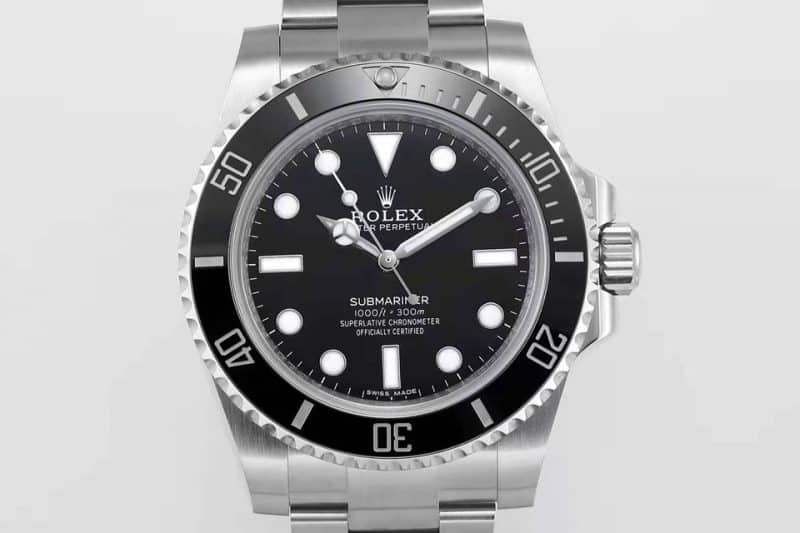 ZZF Factory Rolex Submariner Series 114060-97200 No Date Black Submariner Genuine vs. Review - Front View