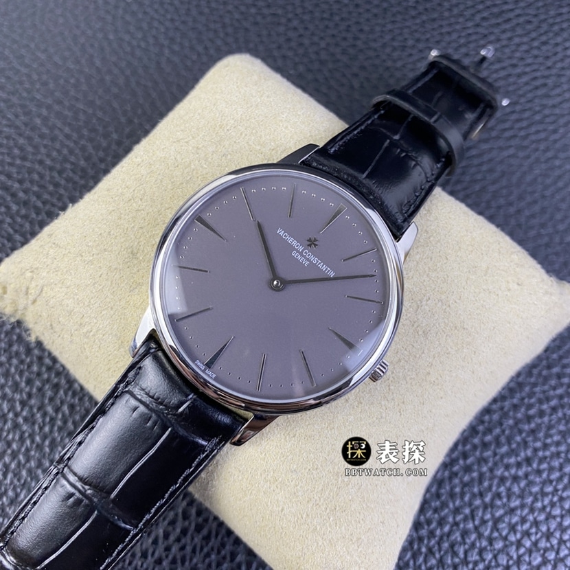 MKS Factory Vacheron Constantin Heritage 81180 Top collectible watches Men's Dark Gray Plate strap models Pictures and Prices Front Actual Photos