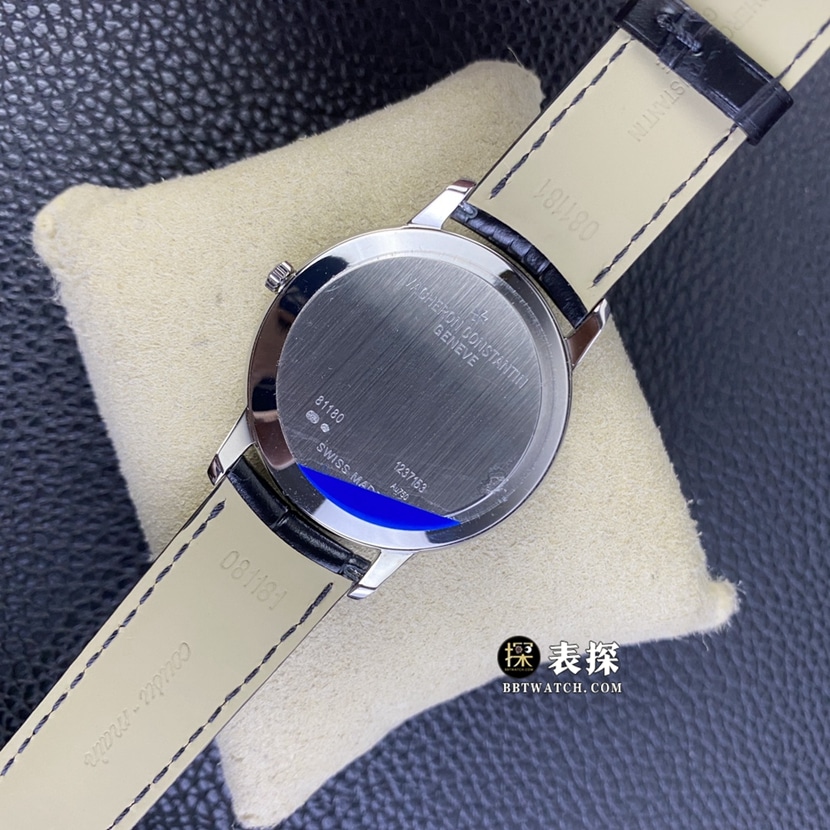 MKS Factory Vacheron Constantin Heritage 81180 Top collectible watches Men's Dark Gray Plate strap models Pictures and Prices Back Actual Pictures