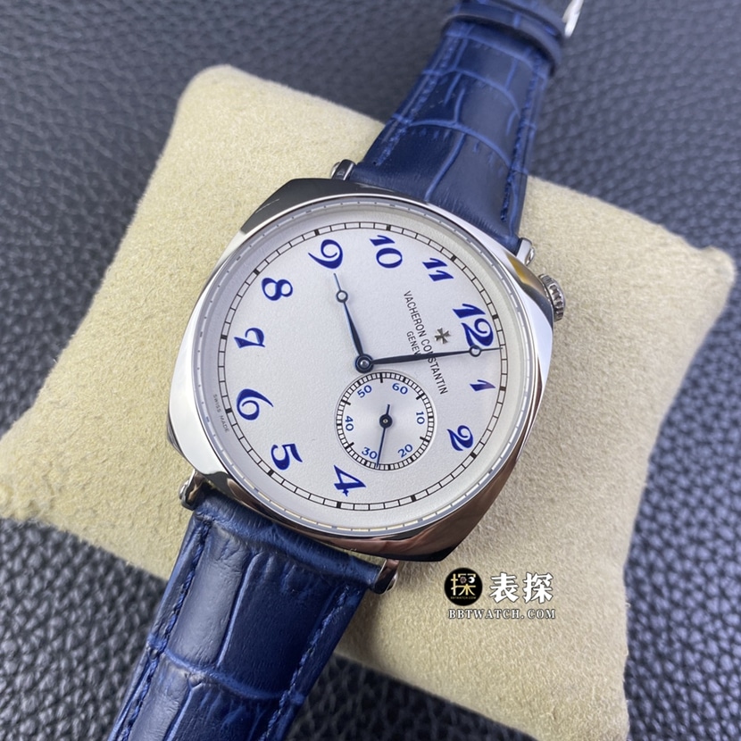 AI factory Vacheron Constantin historical masterpiece watch men's silver white dial crooked neck leather strap model pictures and prices front live photo